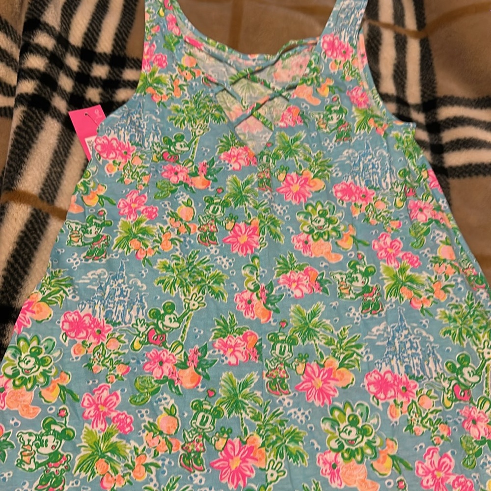 Lilly Pulitzer x Disney  Pink and Green Sundress NWT - Picture 2 of 4